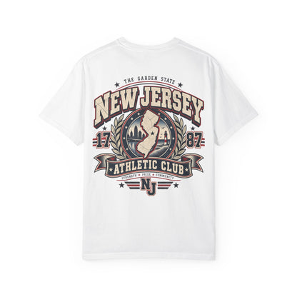 New Jersey Athletic Club Unisex Comfort Color 1717 Streetwear Graphic Tee