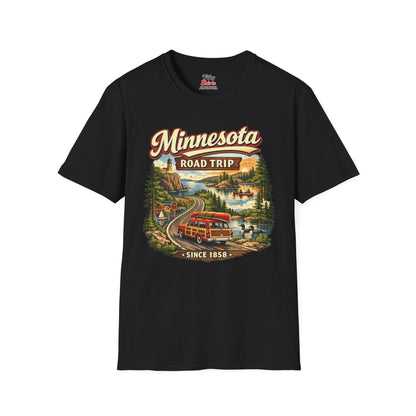 Minnesota Road Trip Unisex Softstyle T Shirt State Pride Graphic Tee Collections FS03