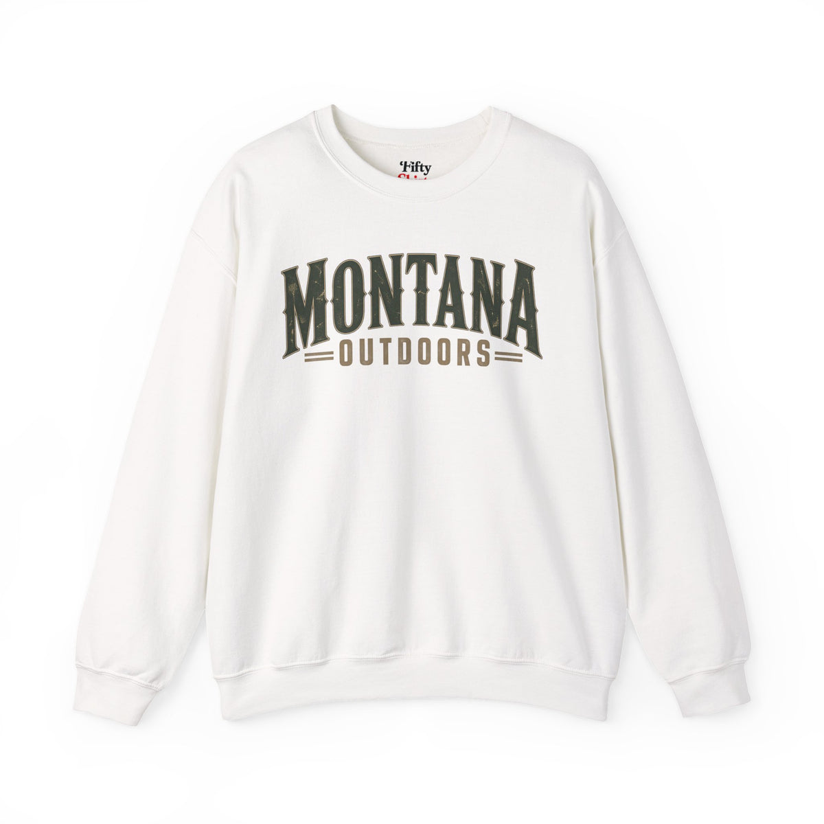 Montana Outdoors Unisex Crewneck Sweatshirt State Name Graphic