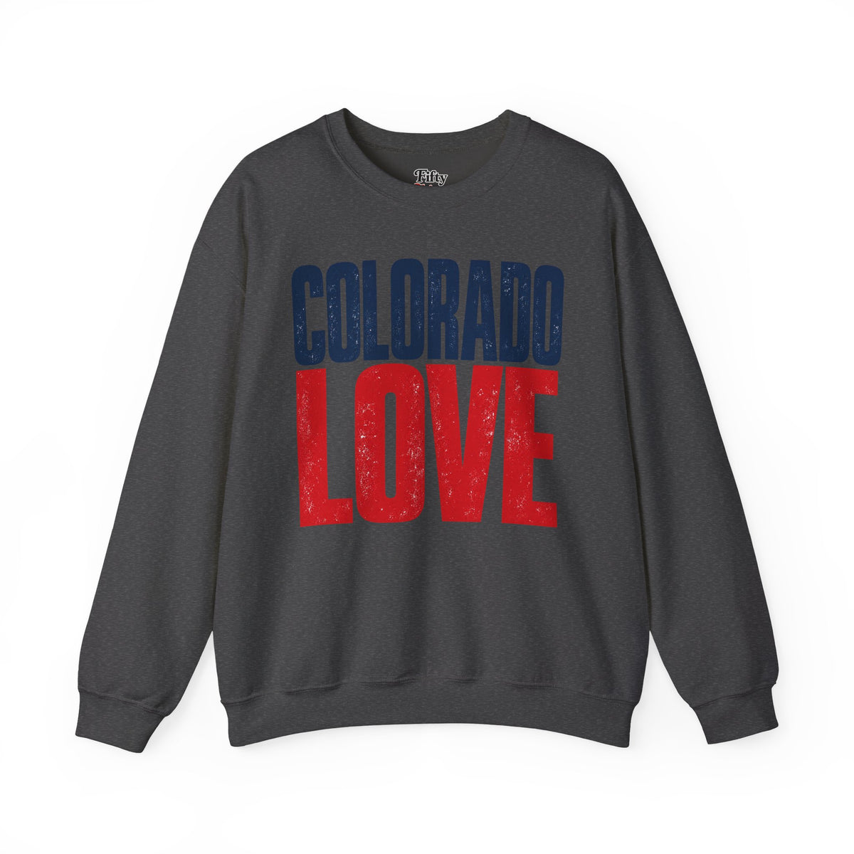 Colorado Love Unisex Crewneck Sweatshirt State Name Graphic