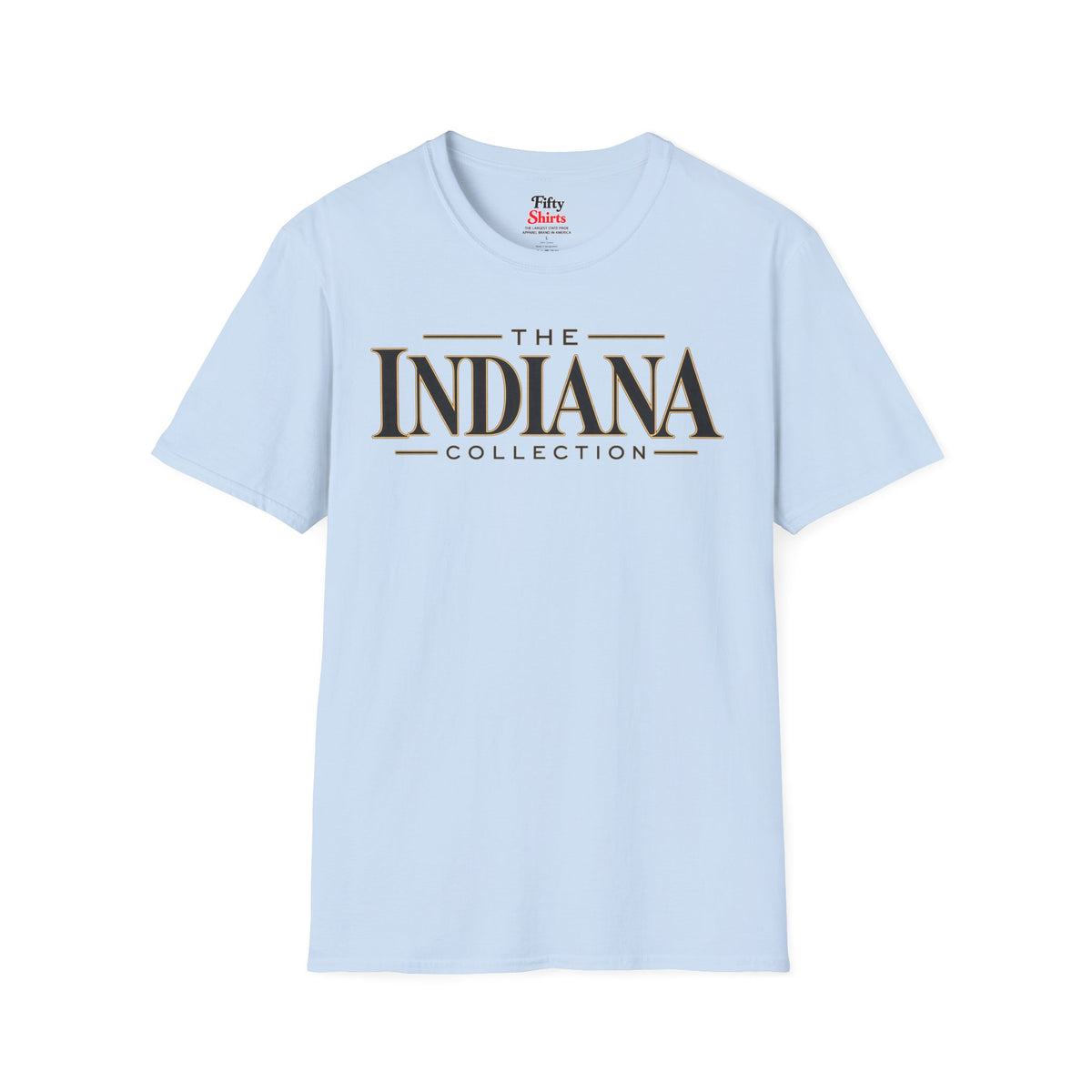 The Indiana Collection Unisex Softstyle T Shirt State Name Graphic Tee