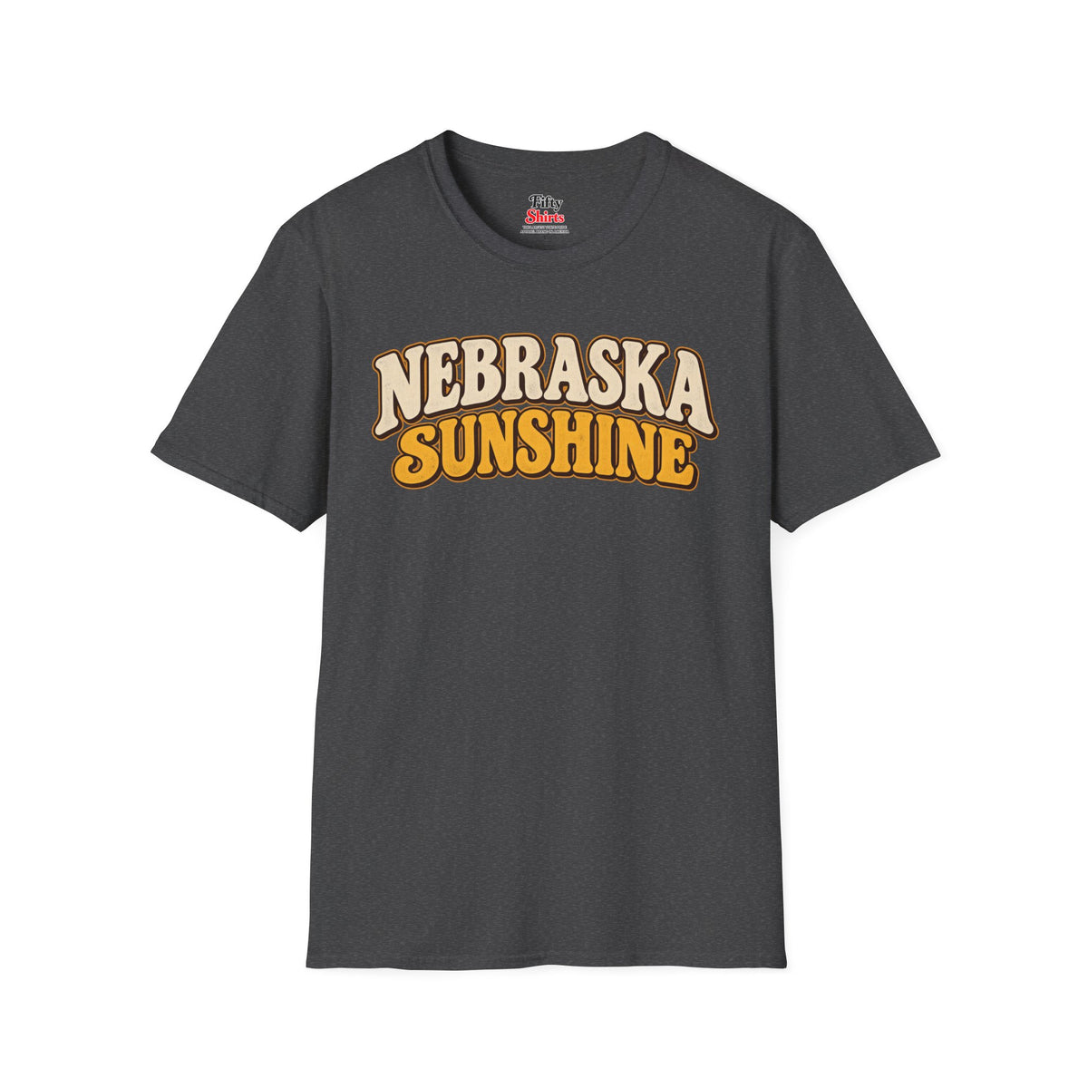 Nebraska Sunshine Unisex Softstyle T Shirt State Name Graphic Tee