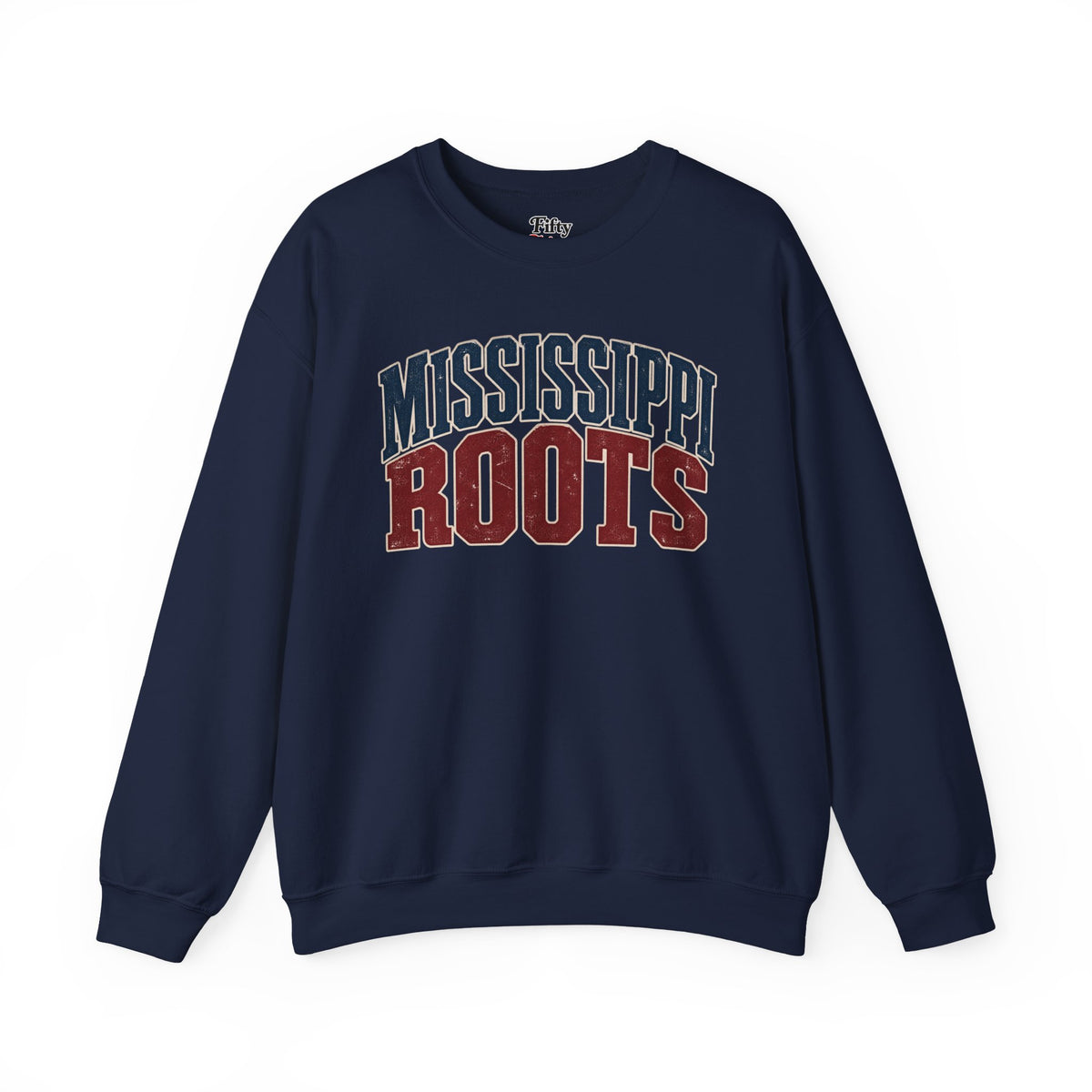 Mississippi Roots Unisex Crewneck Sweatshirt State Name Graphic