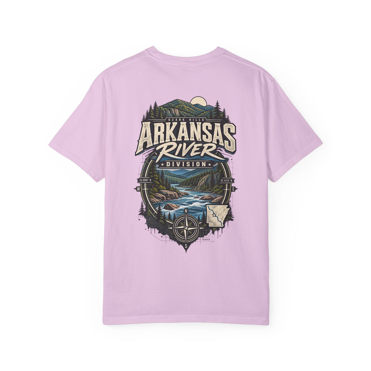 Arkansas River Division Unisex Comfort Color 1717 Streetwear Graphic Tee
