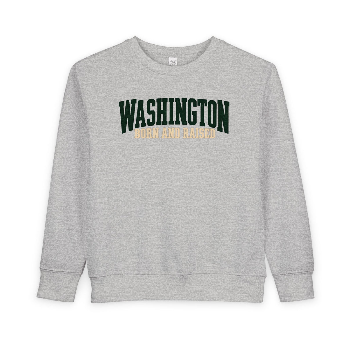 Washington Born and Raised Pacific Northwest Heritage Unisex Toddler Sweatshirt