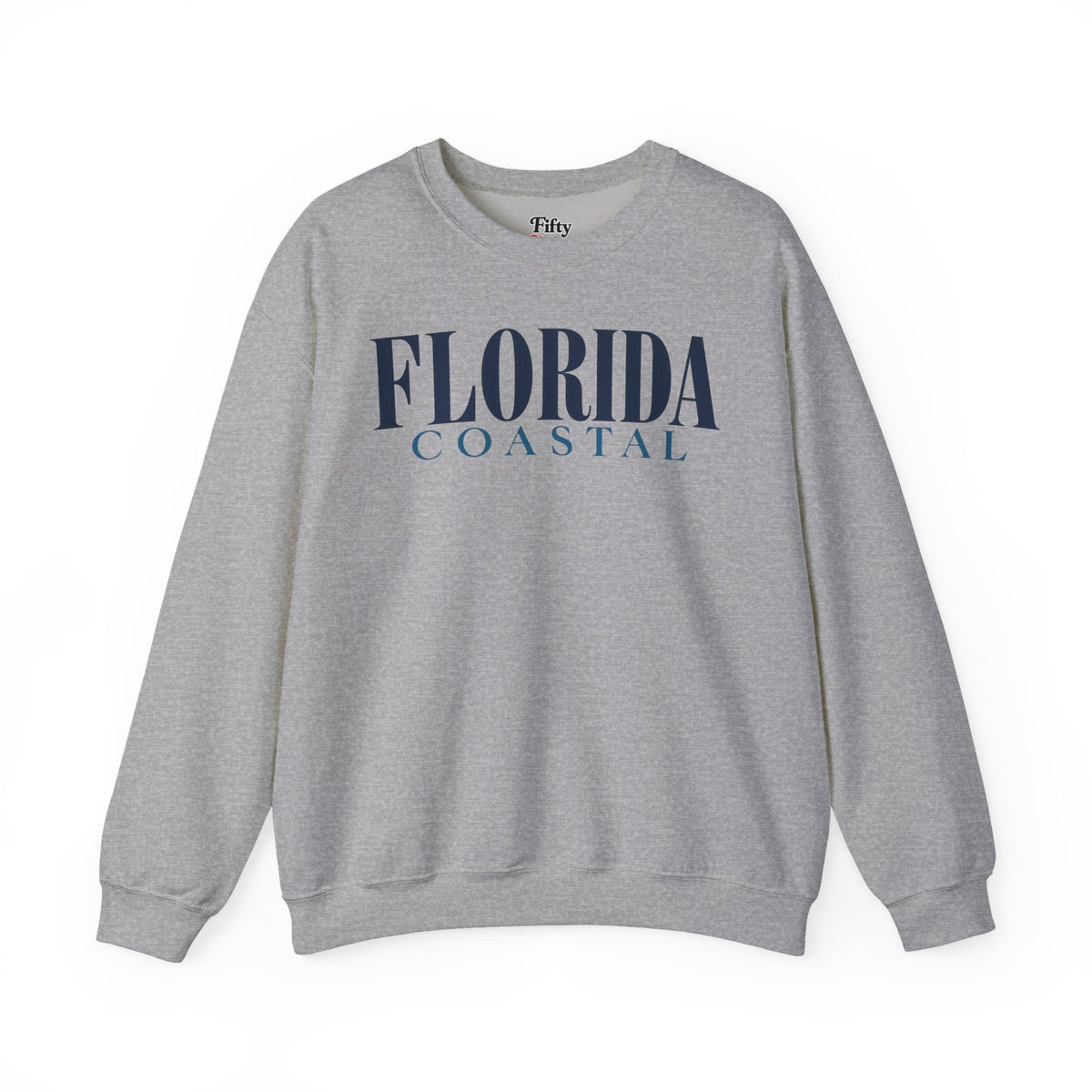 Florida Coastal Unisex Crewneck Sweatshirt State Name Graphic