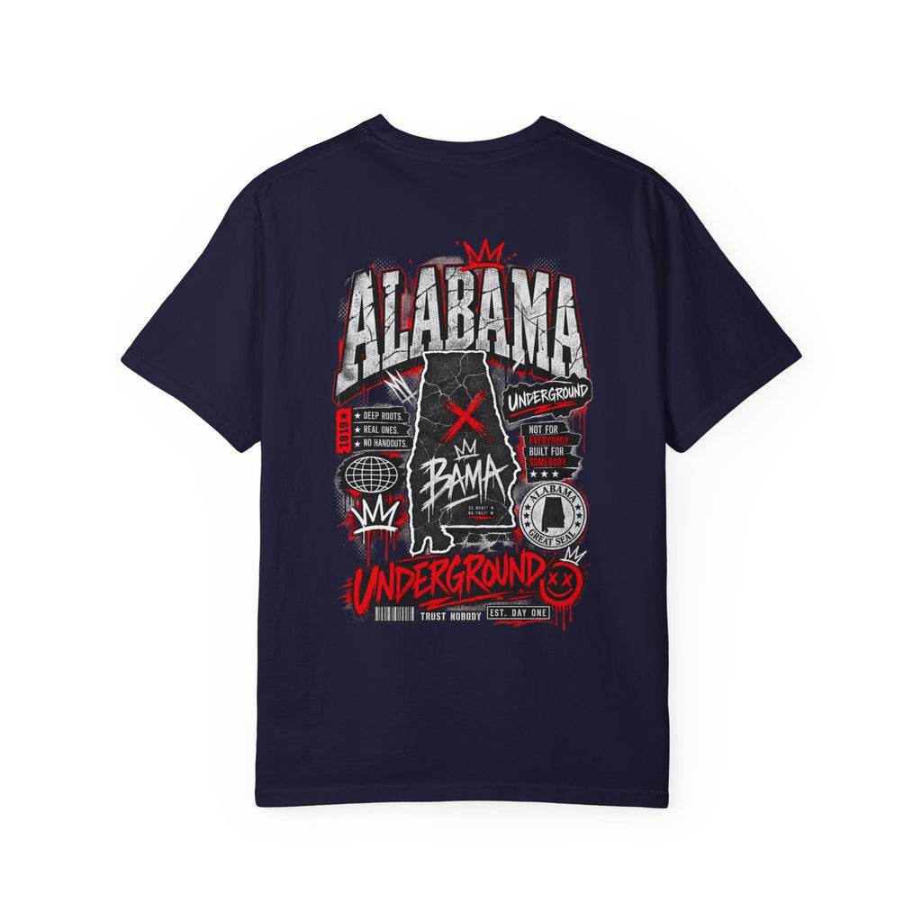 Alabama Underground Unisex Comfort Color 1717 Streetwear Graphic Tee