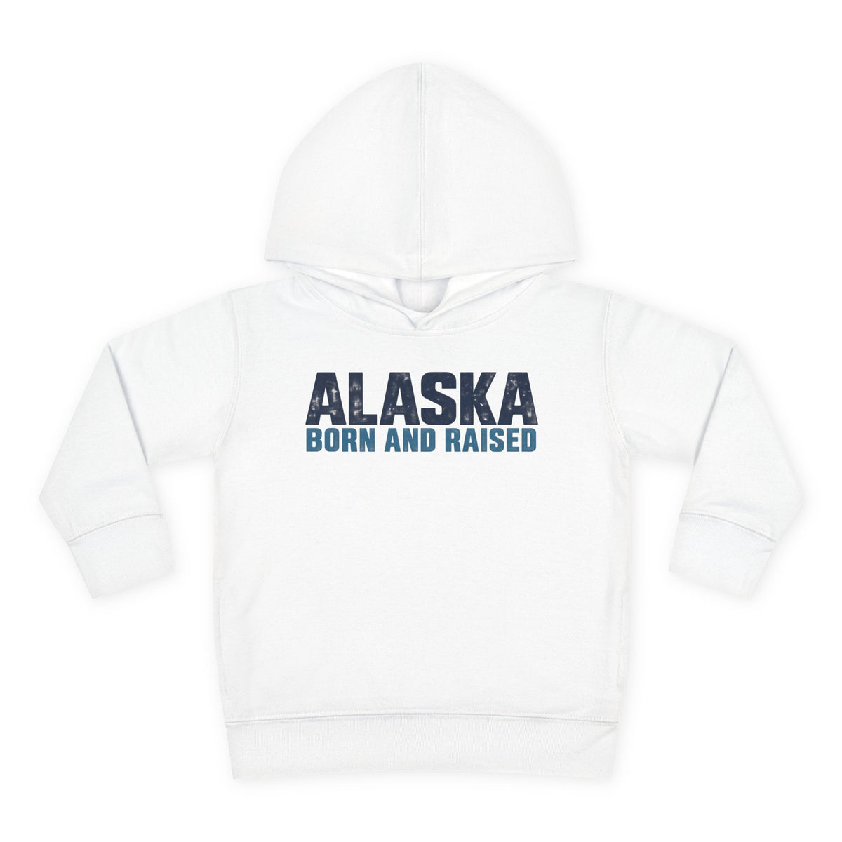 Alaska Born and Raised Modern Streetwear Unisex Toddler Pullover Fleece Hoodie
