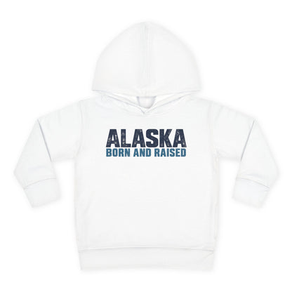 Alaska Born and Raised Modern Streetwear Unisex Toddler Pullover Fleece Hoodie