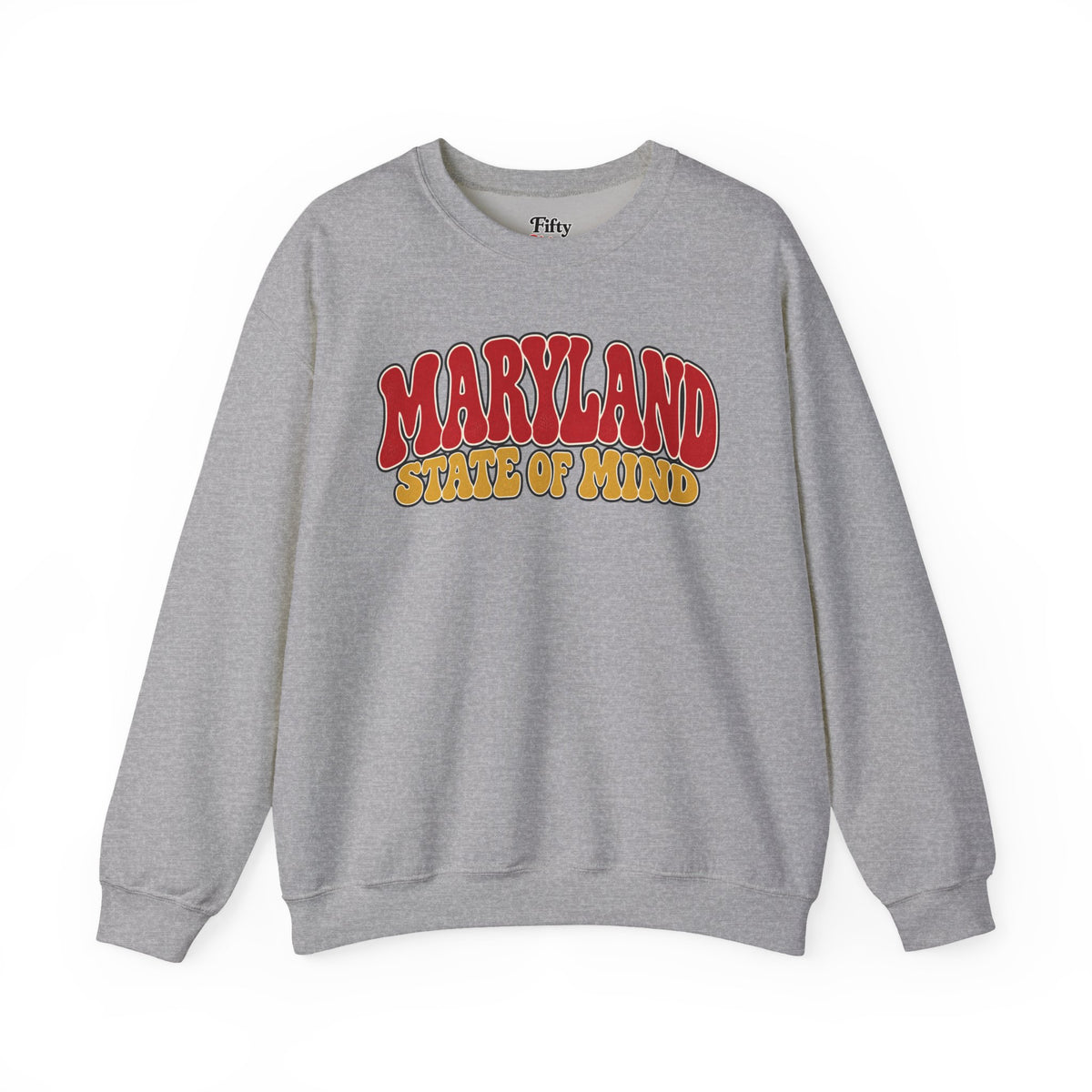 Maryland State of Mind Unisex Crewneck Sweatshirt State Name Graphic