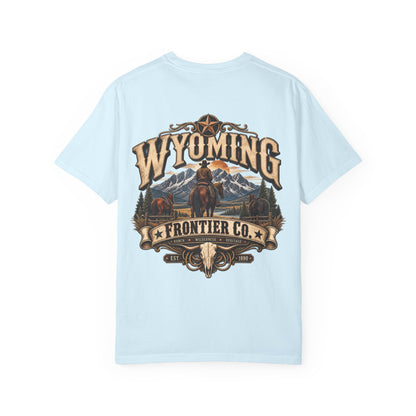 Wyoming Frontier Co. Unisex Comfort Color 1717 Streetwear Graphic Tee