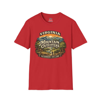 Virginia Mountain Outfitters Unisex Softstyle T Shirt State Pride Graphic Tee Collections FS03