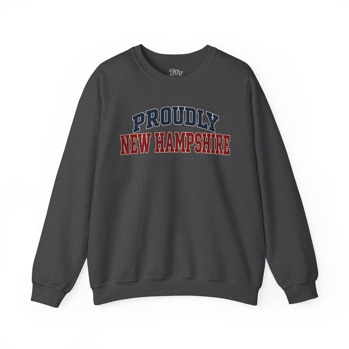 Proudly New Hampshire Unisex Crewneck Sweatshirt State Name Graphic