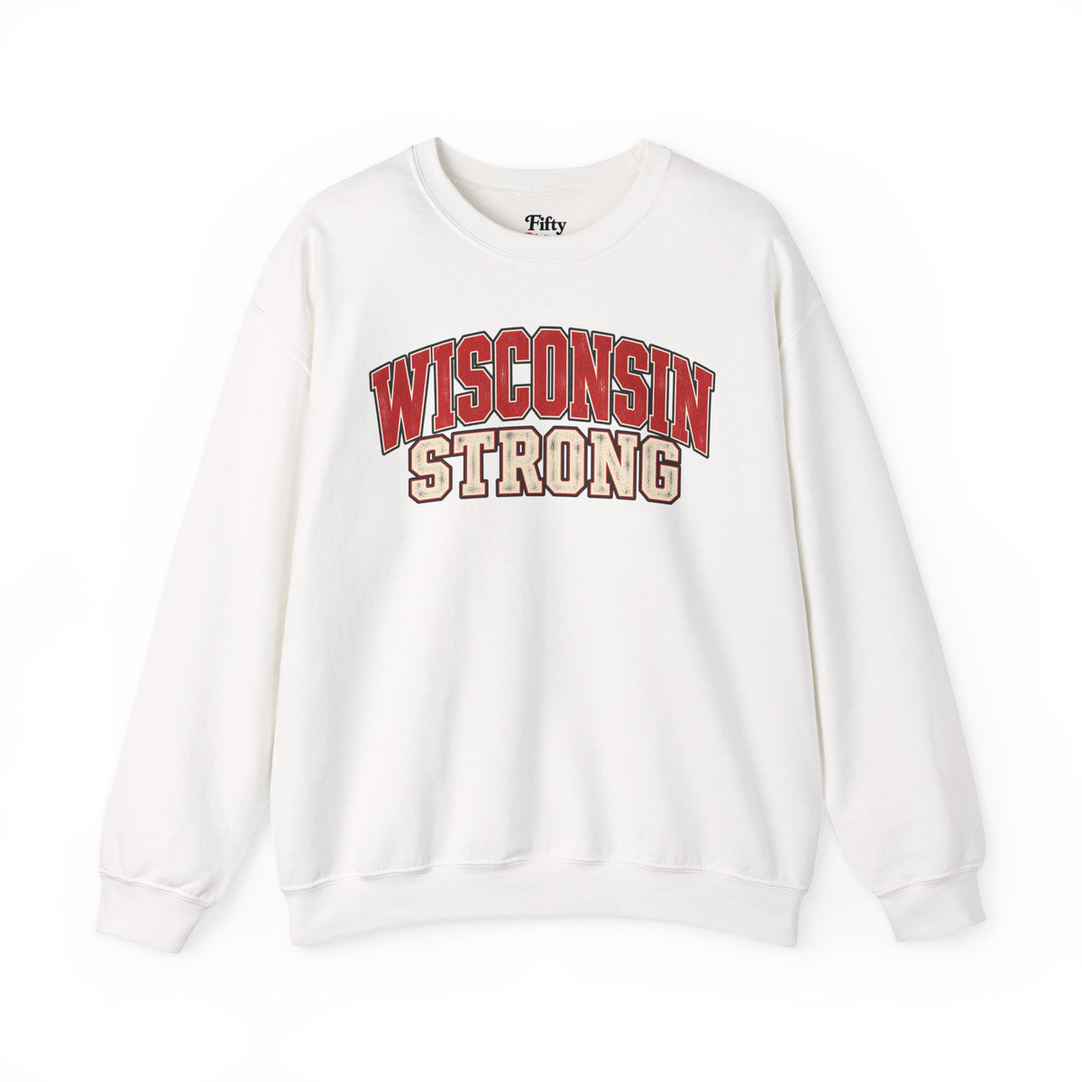 Wisconsin Strong Unisex Crewneck Sweatshirt State Name Graphic