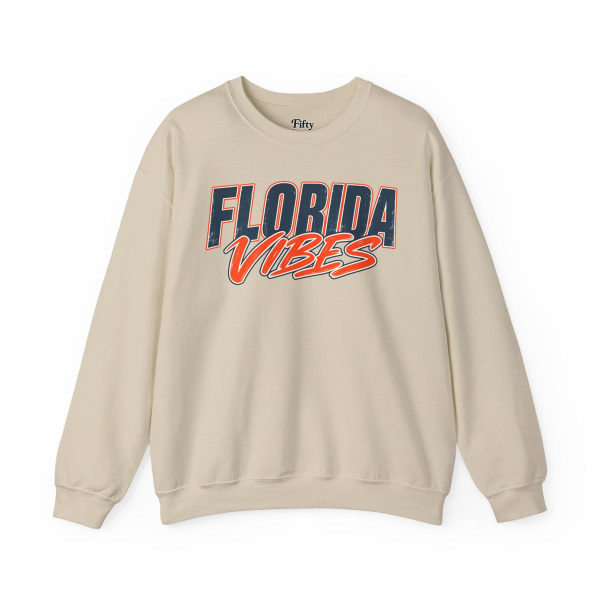 Florida Vibes Unisex Crewneck Sweatshirt State Name Graphic