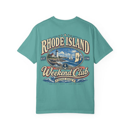 Rhode Island Weekend Club Unisex Comfort Color 1717 Streetwear Graphic Tee