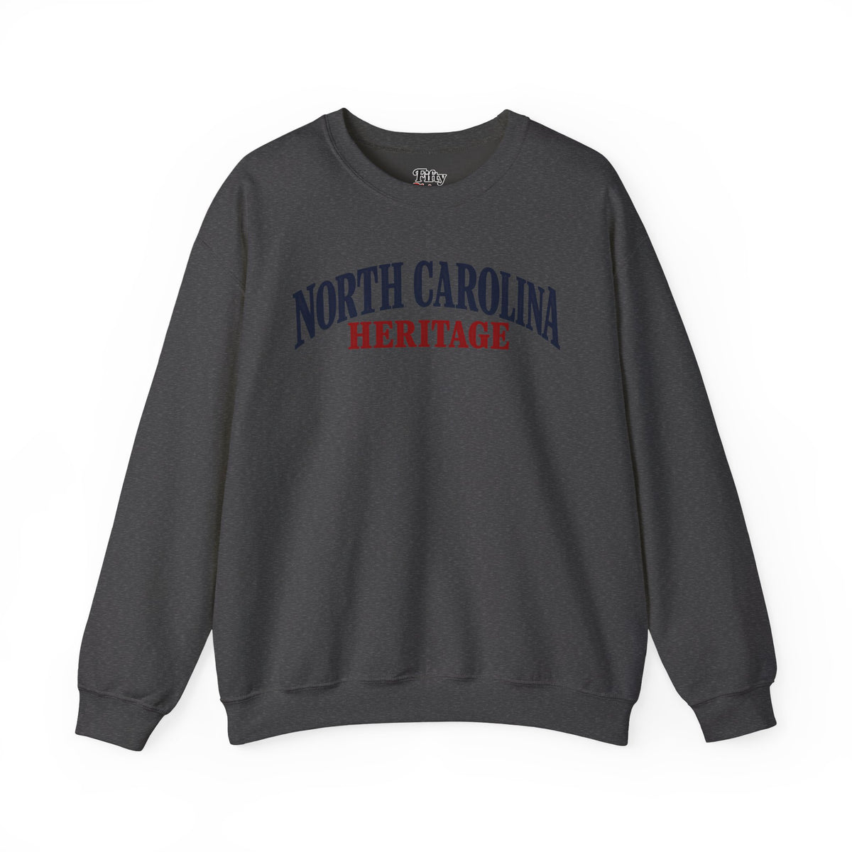 North Carolina Heritage Unisex Crewneck Sweatshirt State Name Graphic