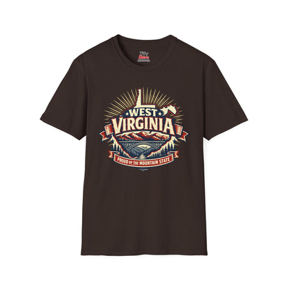 West Virginia State Pride Unisex Softstyle T Shirt State Pride Graphic Tee Collections FS03