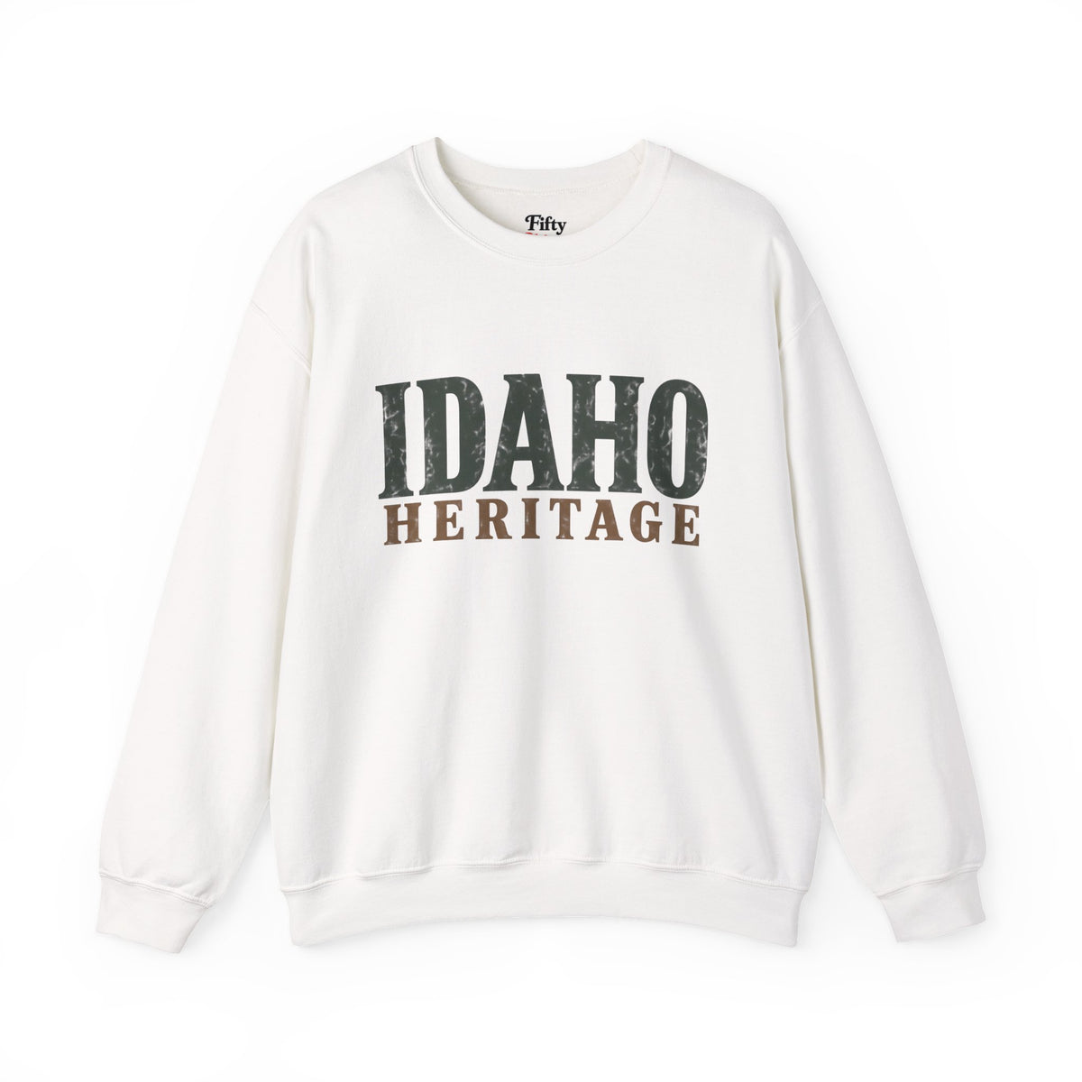 Idaho Heritage Unisex Crewneck Sweatshirt State Name Graphic