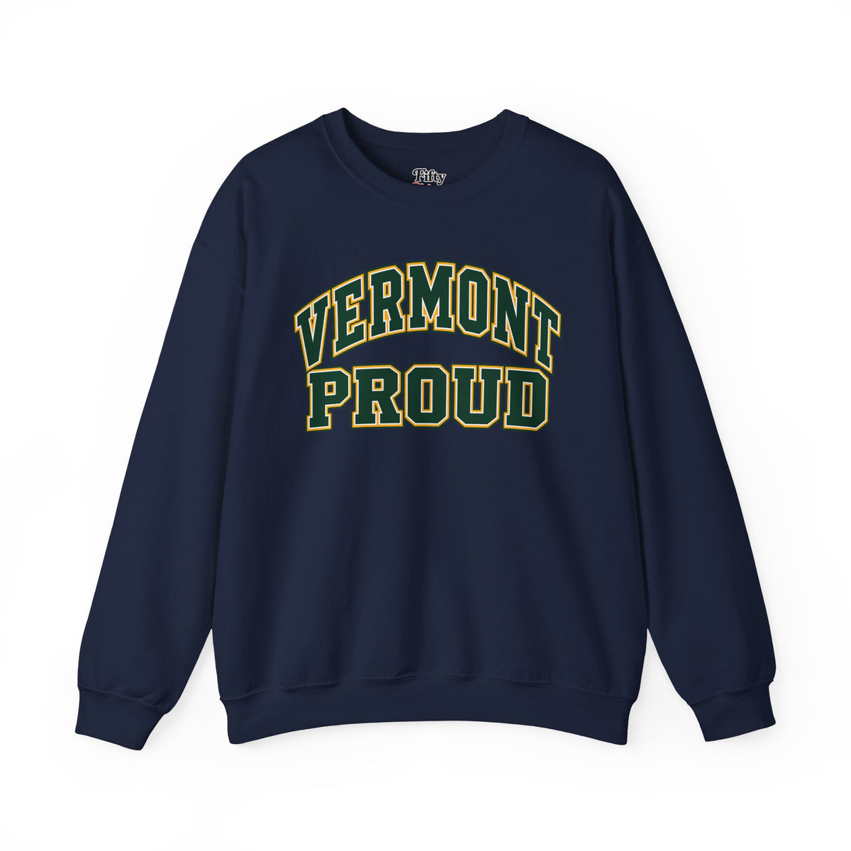 Vermont Proud Unisex Crewneck Sweatshirt State Name Graphic