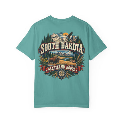 South Dakota Heartland Roots Unisex Comfort Color 1717 Streetwear Graphic Tee
