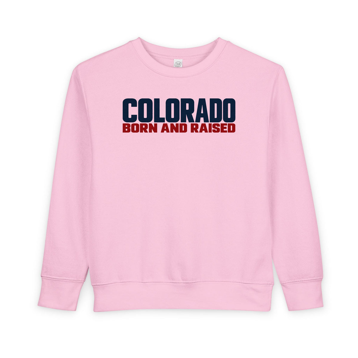 Colorado Born and Raised Minimal Modern Unisex Toddler Sweatshirt