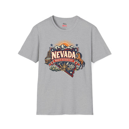 Nevada State Pride Unisex Softstyle T Shirt State Pride Graphic Tee Collections FS03