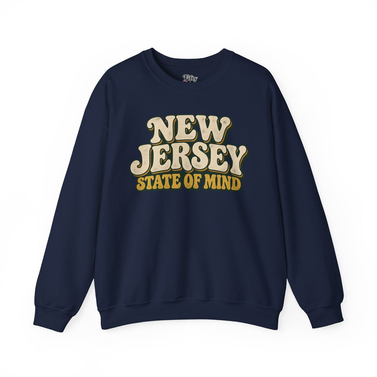New Jersey State of Mind Unisex Crewneck Sweatshirt State Name Graphic