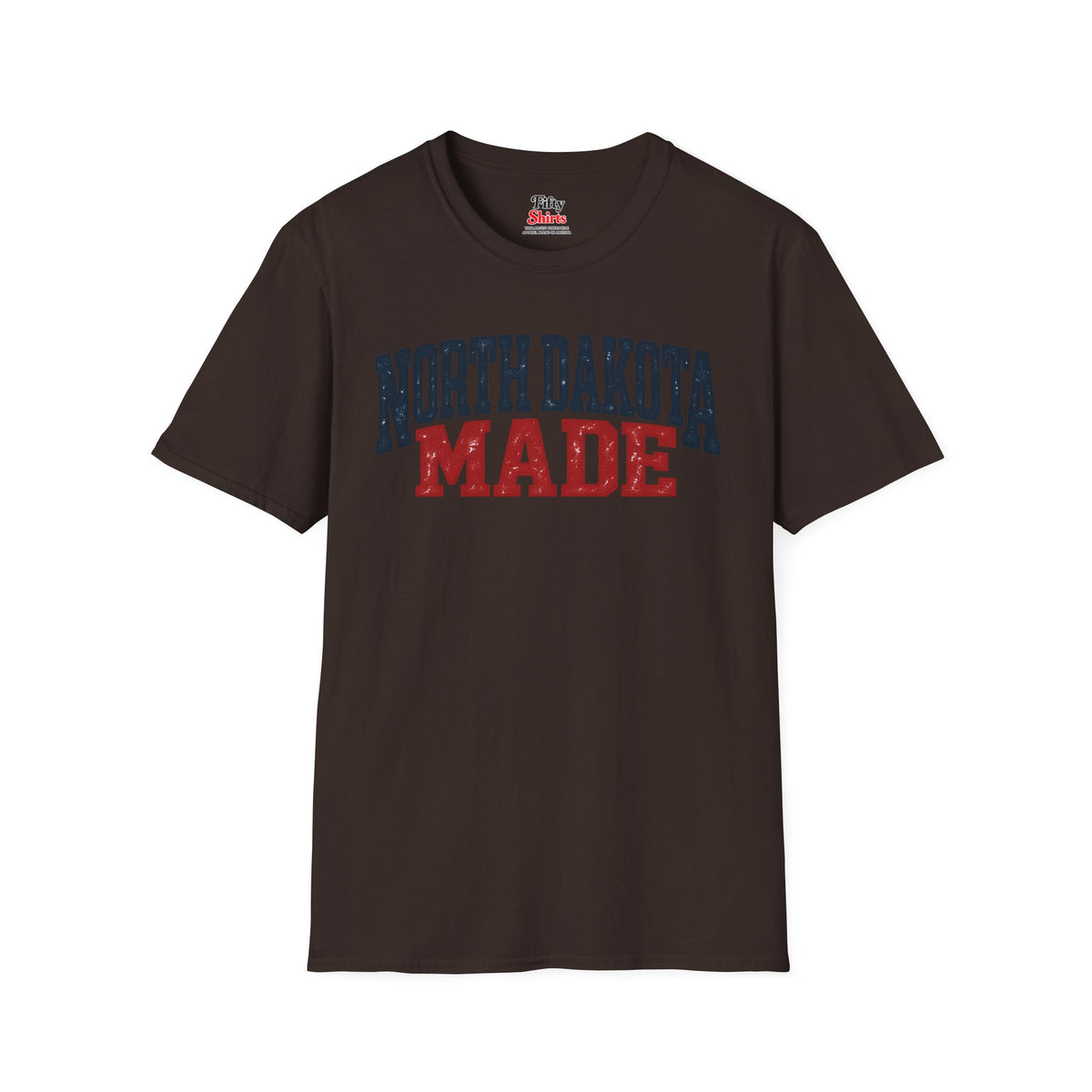 North Dakota Made Unisex Softstyle T Shirt State Name Graphic Tee