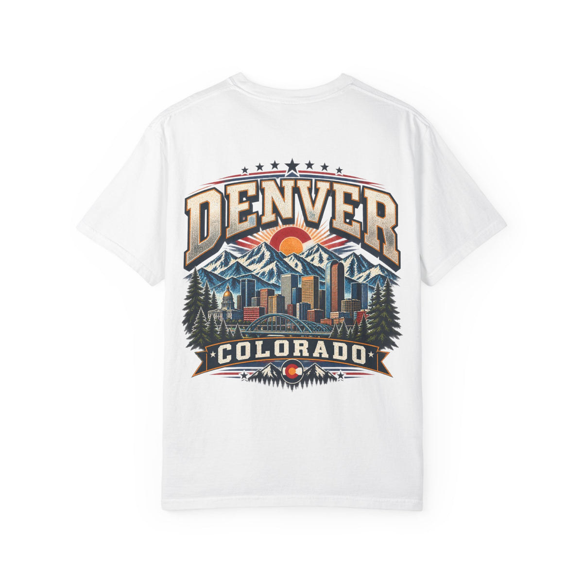 Denver Colorado  Unisex Comfort Color 1717 Streetwear Graphic Tee