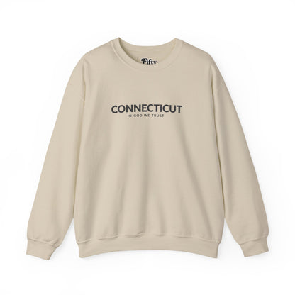 Connecticut All State In God We Trust Unisex Crewneck Sweatshirt