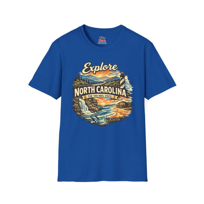 Explore North Carolina Unisex Softstyle T Shirt State Pride Graphic Tee Collections FS03