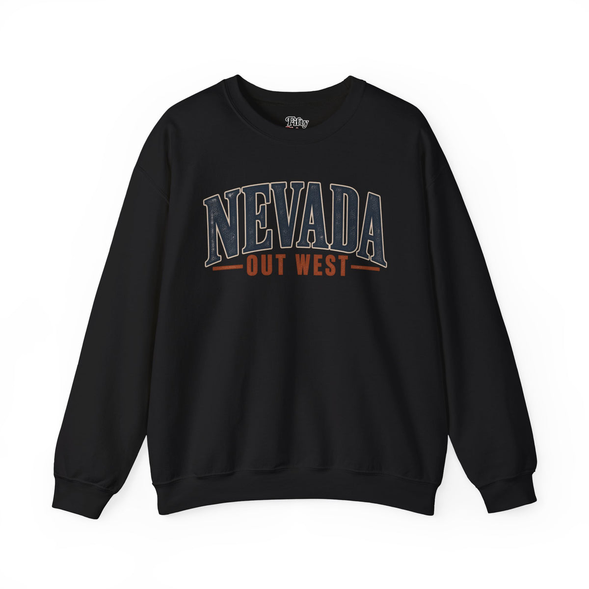 Nevada Out West Unisex Crewneck Sweatshirt State Name Graphic