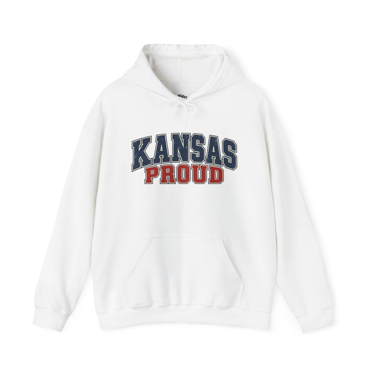 Kansas Proud Unisex Hoodie State Name Graphic
