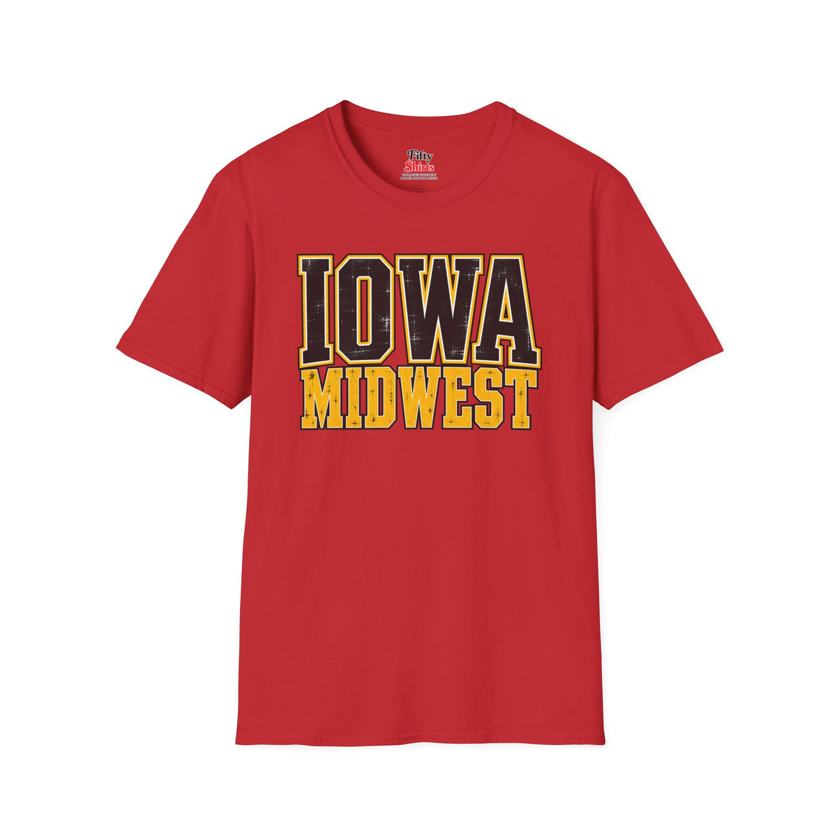 Iowa Midwest Unisex Softstyle T Shirt State Name Graphic Tee