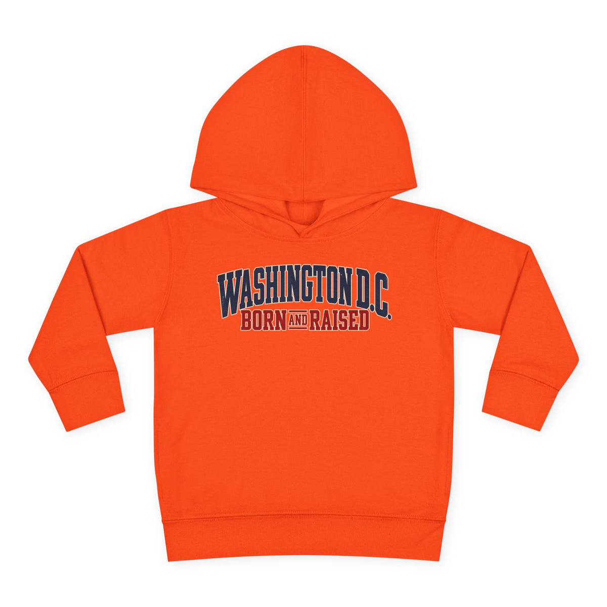 Washington DC Born and Raised Premium East Coast Unisex Toddler Pullover Fleece Hoodie