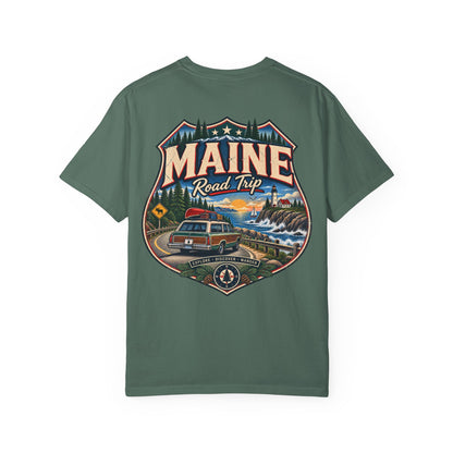 Maine Road Trip Unisex Comfort Color 1717 Streetwear Graphic Tee