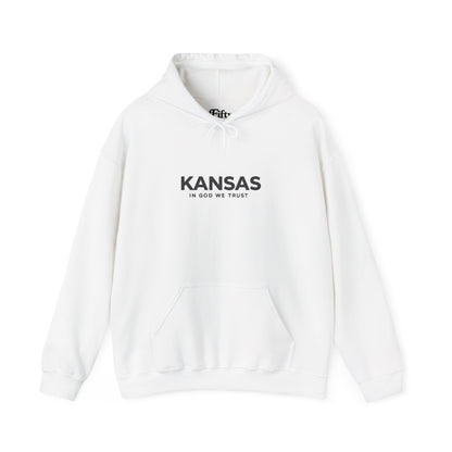 Kansas All State In God We Trust Unisex Hooded Sweatshirt