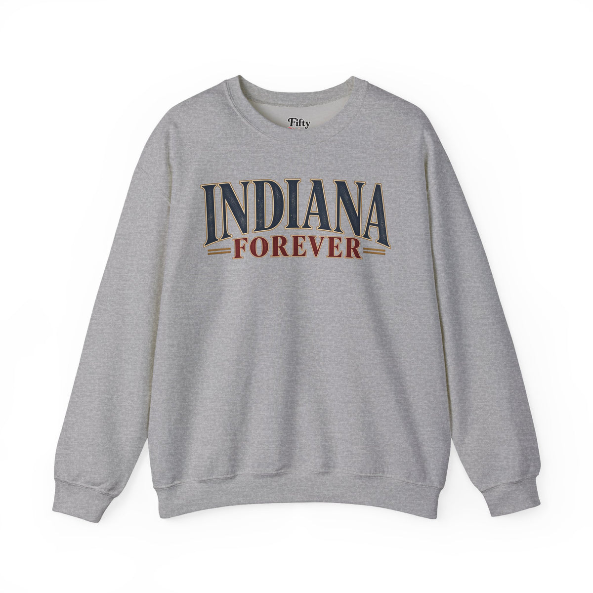 Indiana Forever Unisex Crewneck Sweatshirt State Name Graphic
