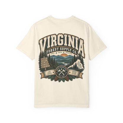 Virginia Forest Supply Co Unisex Comfort Color 1717 Streetwear Graphic Tee
