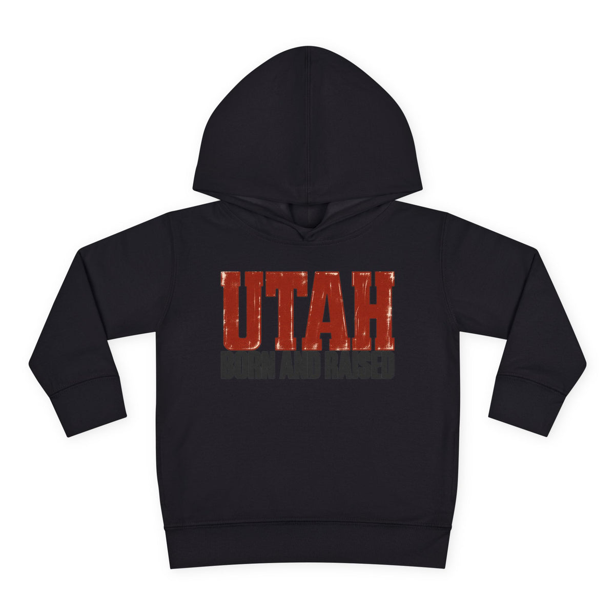 Utah Born and Raised Modern Western Streetwear Unisex Toddler Pullover Fleece Hoodie