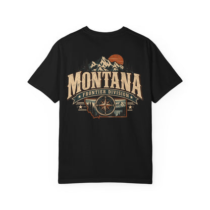 Montana Frontier Division Unisex Comfort Color 1717 Streetwear Graphic Tee