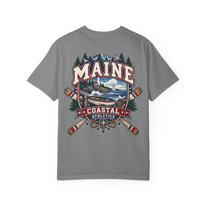 Maine Coastal Athletics Unisex Comfort Color 1717 Streetwear Graphic Tee