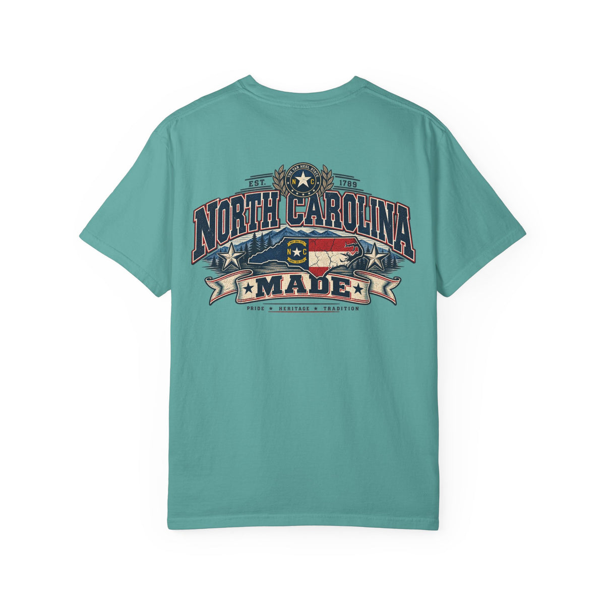 North Carolina Made Unisex Comfort Color 1717 Streetwear Graphic Tee