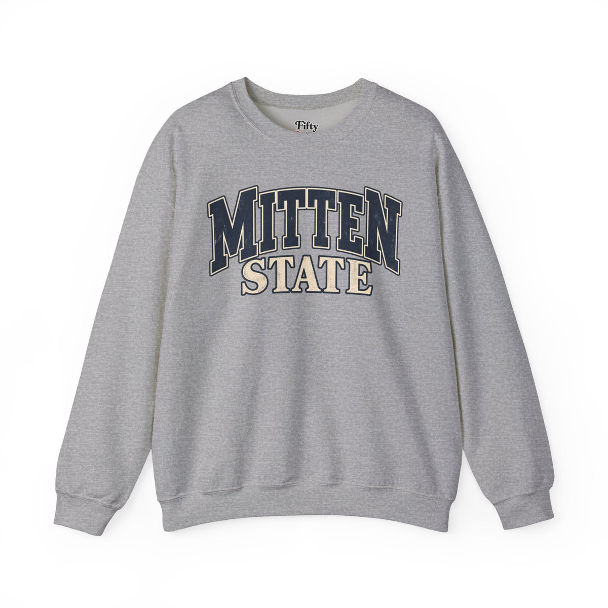 Michigan Mitten State Unisex Crewneck Sweatshirt State Name Graphic