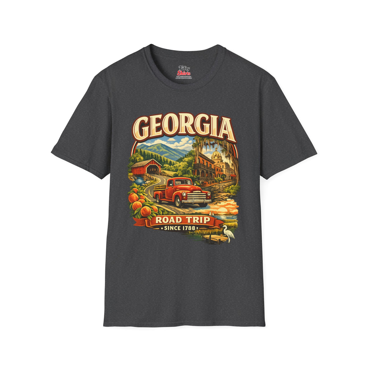 Georgia Road Trip Unisex Softstyle T Shirt State Pride Graphic Tee Collections FS03