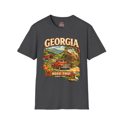 Georgia Road Trip Unisex Softstyle T Shirt State Pride Graphic Tee Collections FS03
