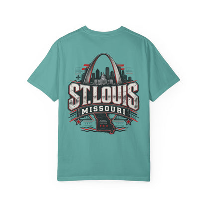 St. Louis Missouri Unisex Comfort Color 1717 Streetwear Graphic Tee