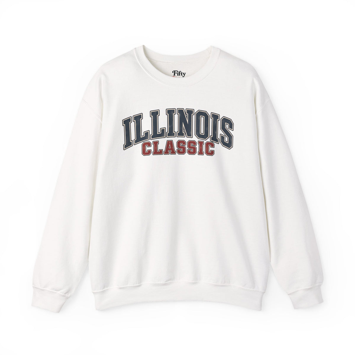 Illinois Classic Unisex Crewneck Sweatshirt State Name Graphic