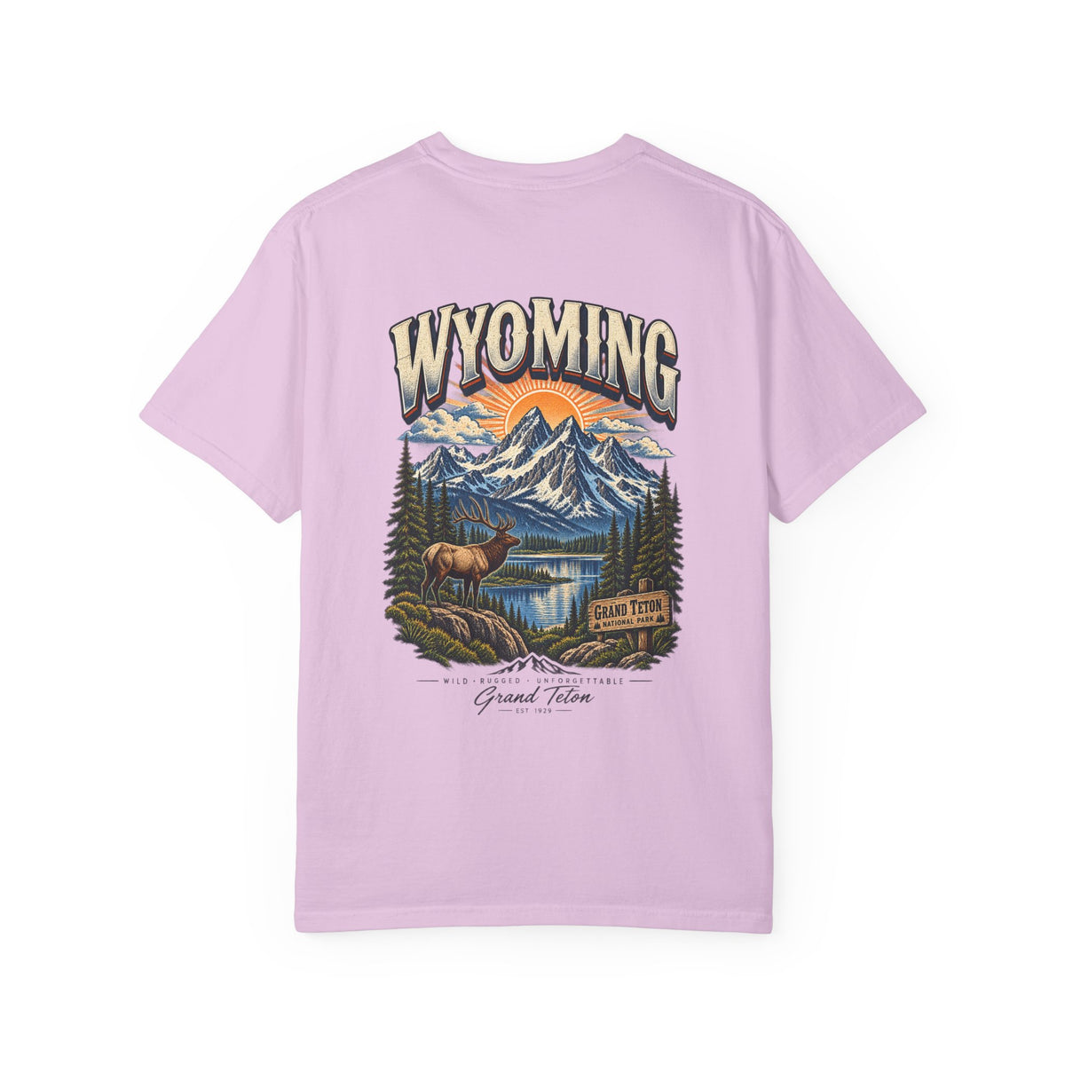 Grand Teton Wyoming Unisex Comfort Color 1717 Streetwear Graphic Tee